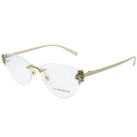 versace eyeglasses frame for women|Versace rimless glasses for women.